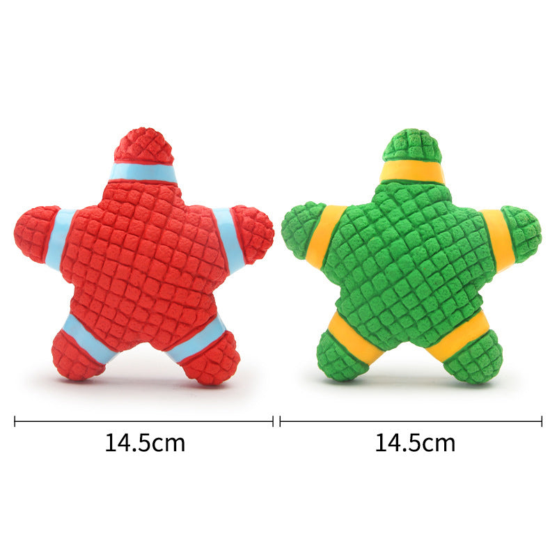 Latex Starfish / Donut Dog Toy