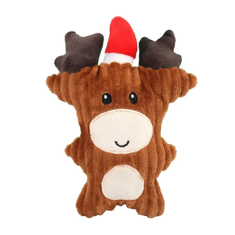 Christmas Themed Dog Squeaker Chew Toys