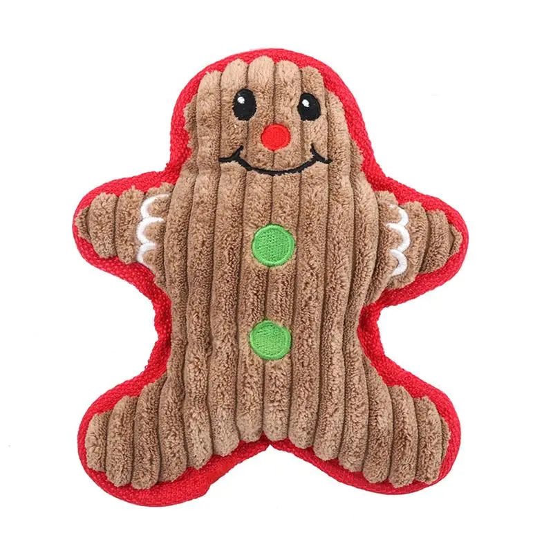 Christmas Themed Dog Squeaker Chew Toys