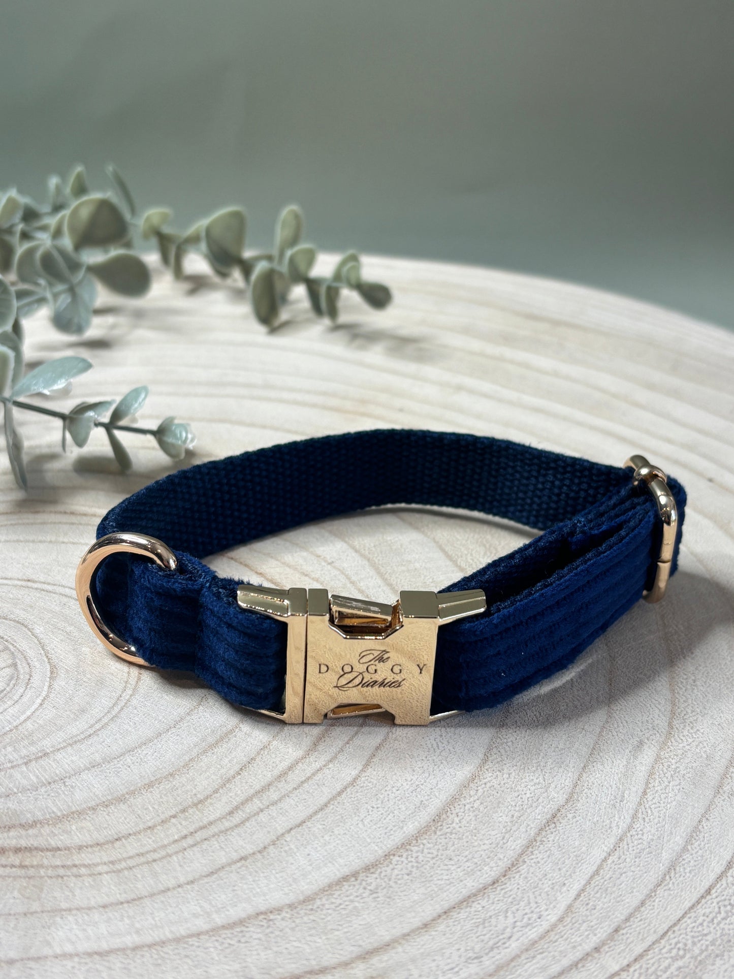 Navy Corduroy Collar