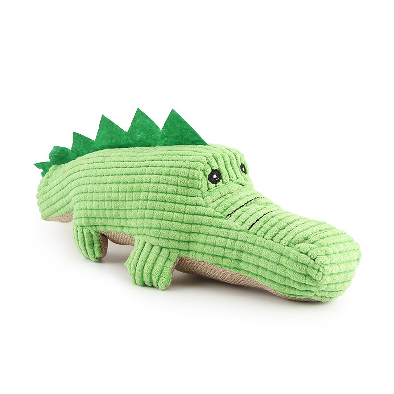 Alligator Plush Squeaker Dog Toy