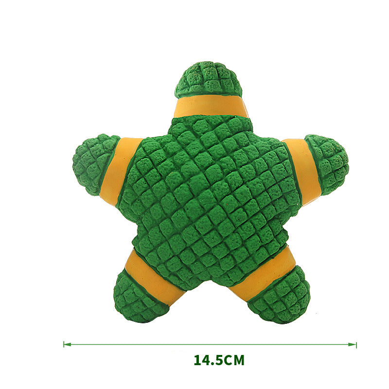 Latex Starfish / Donut Dog Toy