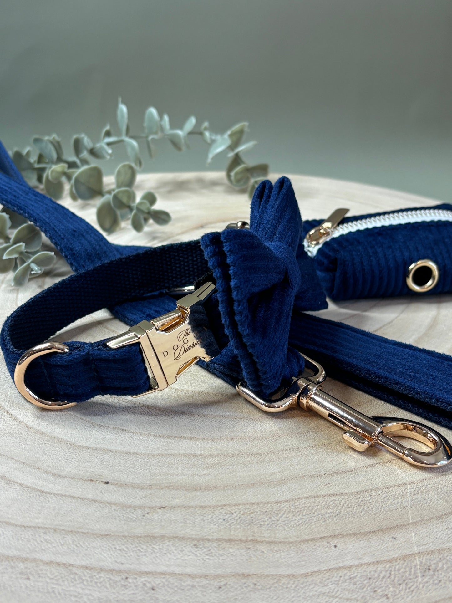 Navy Corduroy Collar